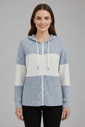 Driftly | Jacket Women's Hooded Zipper Ribbed - product photo 2
