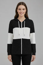Driftly | Jacket Women's Hooded Zipper Ribbed - product photo 6