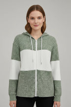 Driftly | Jacket Women's Hooded Zipper Ribbed - product photo 7
