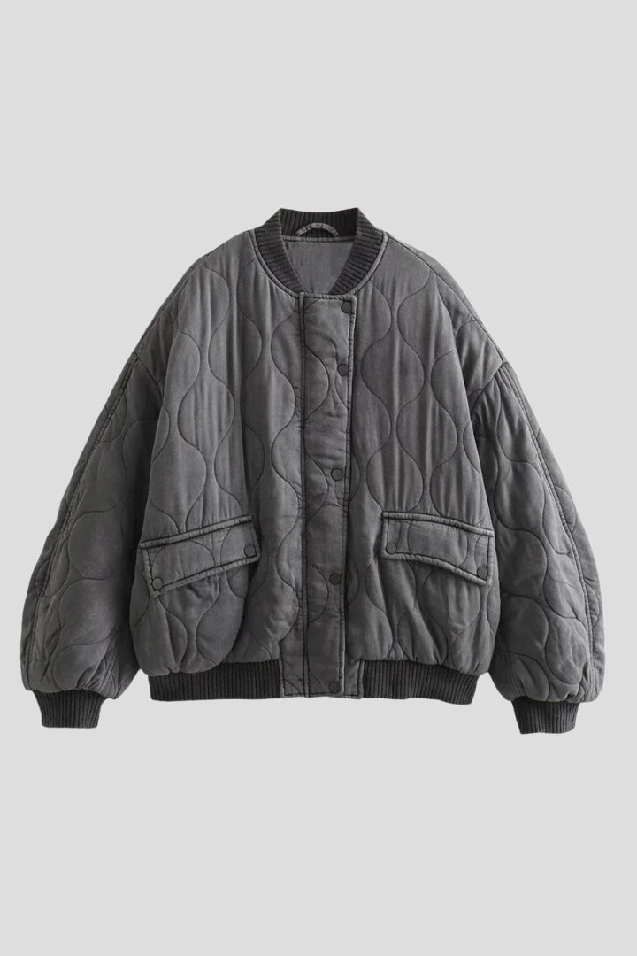 Driftly | Jacket Women's Quilted Snap Closure Bomber - product photo 1