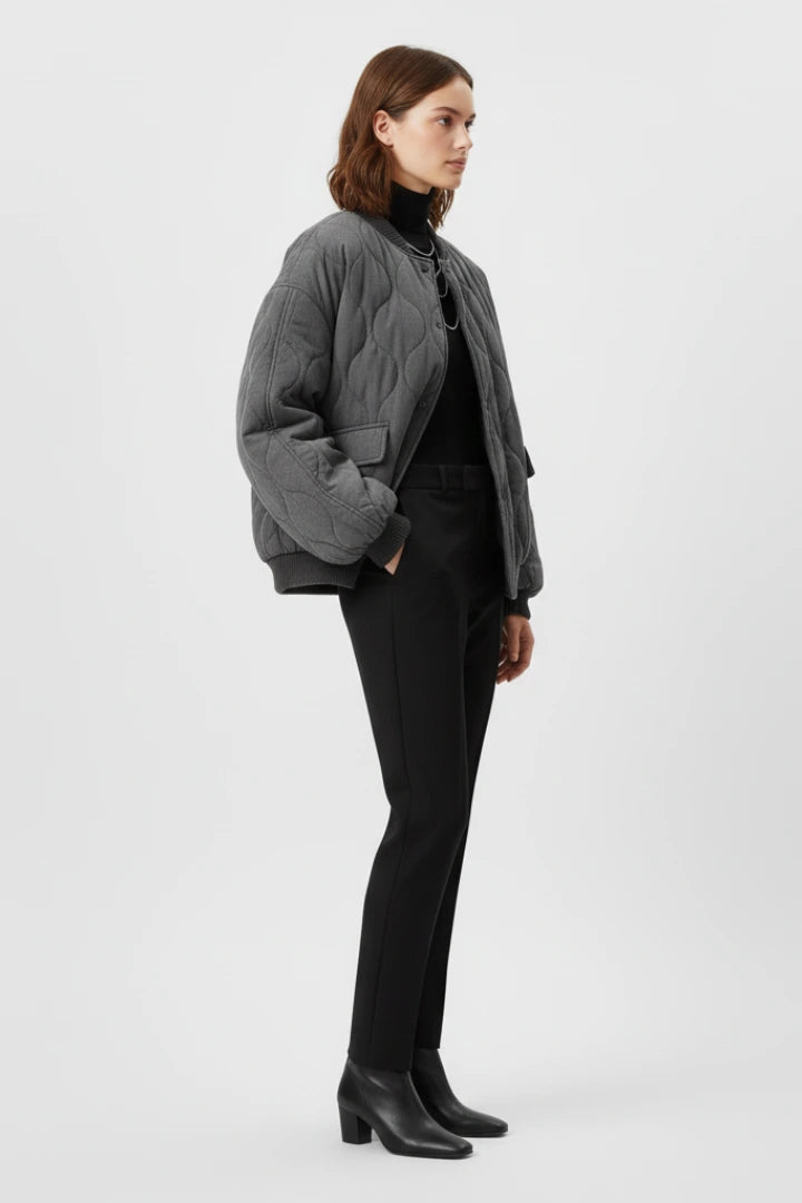 Driftly | Jacket Women's Quilted Snap Closure Bomber - product photo 5