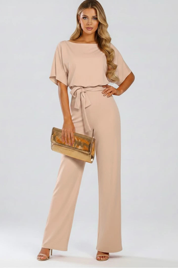 Driftly | Jumpsuit Women's Belted Wide Leg - product photo 2