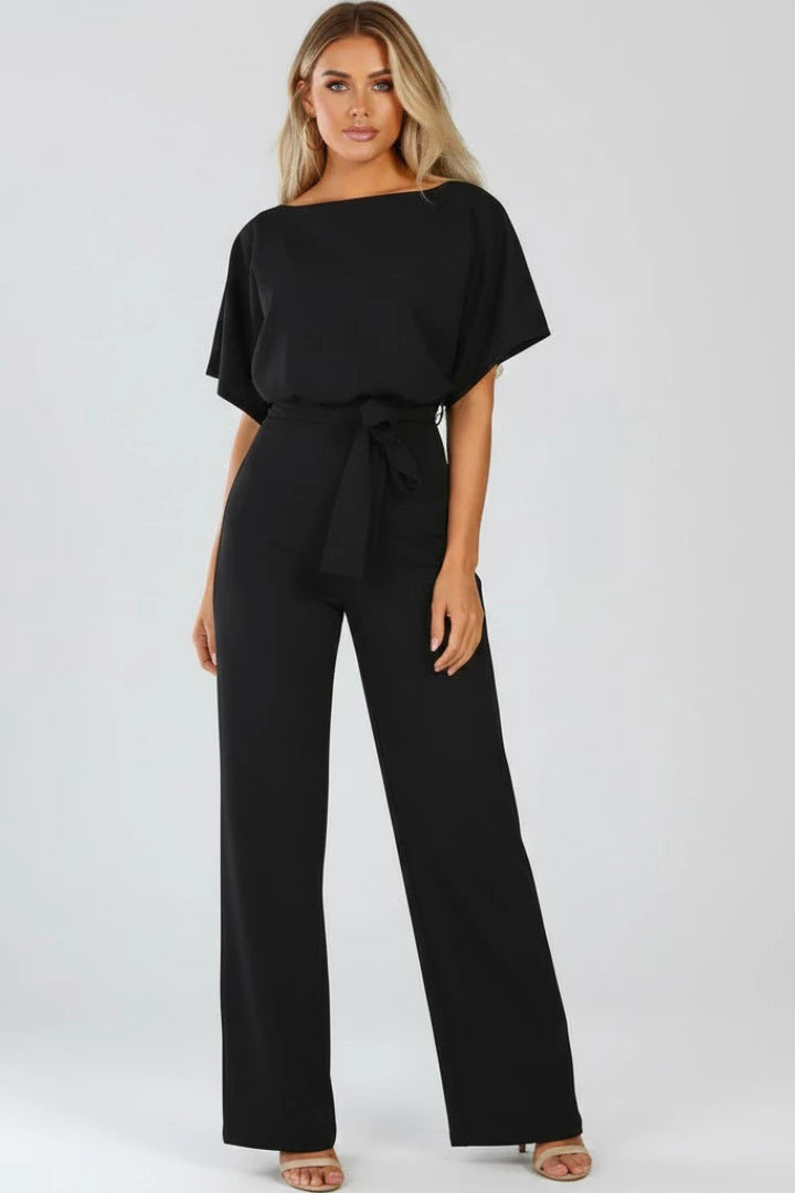 Driftly | Jumpsuit Women's Belted Wide Leg - product photo 3
