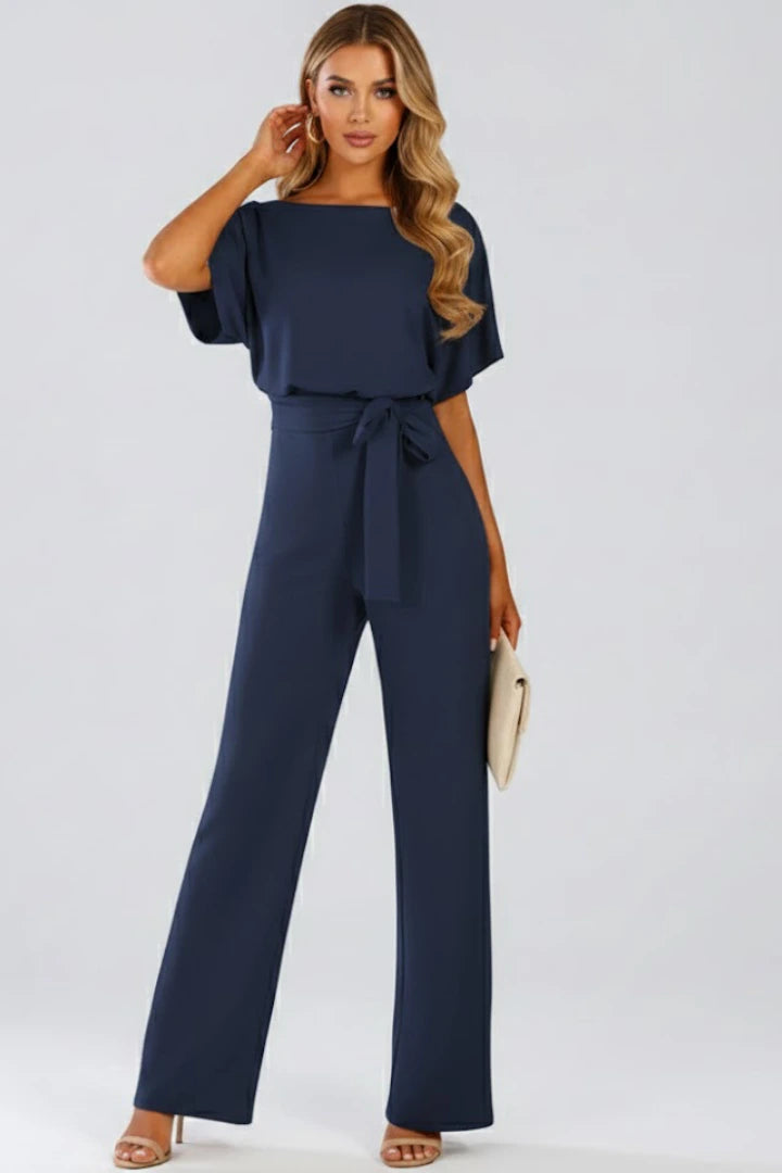 Driftly | Jumpsuit Women's Belted Wide Leg - product photo 5