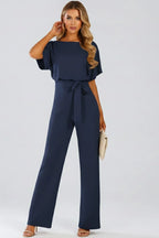 Driftly | Jumpsuit Women's Belted Wide Leg - product photo 5