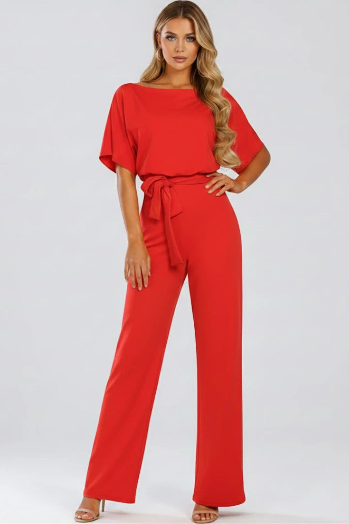 Driftly | Jumpsuit Women's Belted Wide Leg - product photo 6
