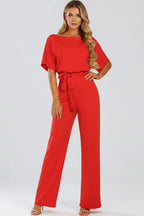 Driftly | Jumpsuit Women's Belted Wide Leg - product photo 6