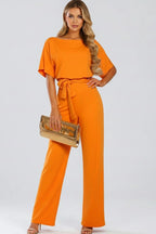 Driftly | Jumpsuit Women's Belted Wide Leg - product photo 7