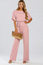 Driftly | Jumpsuit Women's Belted Wide Leg - product photo 8