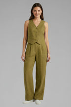 Driftly | Jumpsuit Women's V-Neck Waistcoat Wide Leg - product photo 6