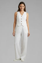 Driftly | Jumpsuit Women's V-Neck Waistcoat Wide Leg - product photo 8