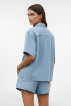 Driftly | Shorts Set Women's Denim Short-Sleeve Jacket - product photo 5