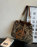 Driftly | Tote Bag Women's Leopard Print Large - product photo 1