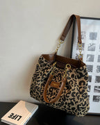 Driftly | Tote Bag Women's Leopard Print Large - product photo 1