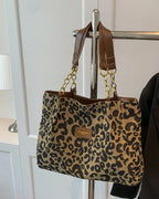 Driftly | Tote Bag Women's Leopard Print Large - product photo 4