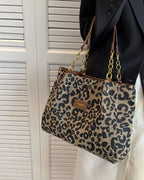 Driftly | Tote Bag Women's Leopard Print Large - product photo 5