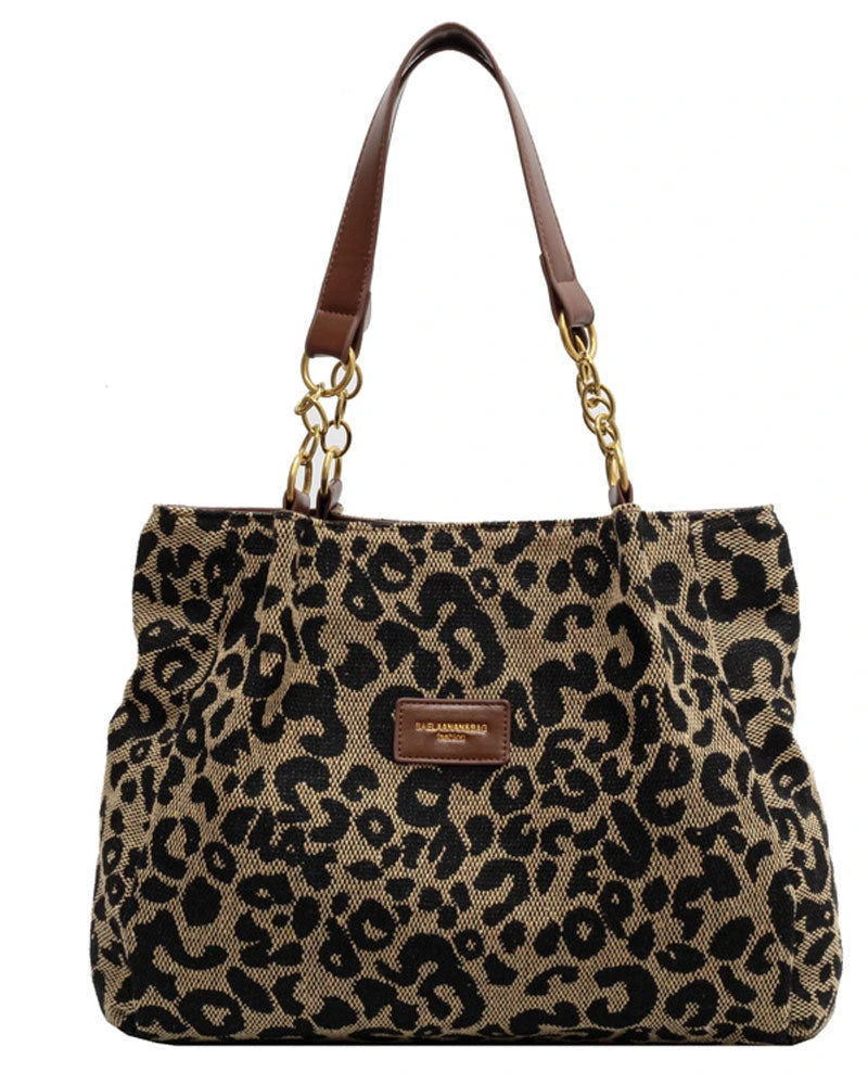 Driftly | Tote Bag Women's Leopard Print Large - product photo 9