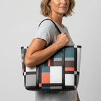 Driftly | Tote Bag Women's Plaid Wide Strap - product photo 4