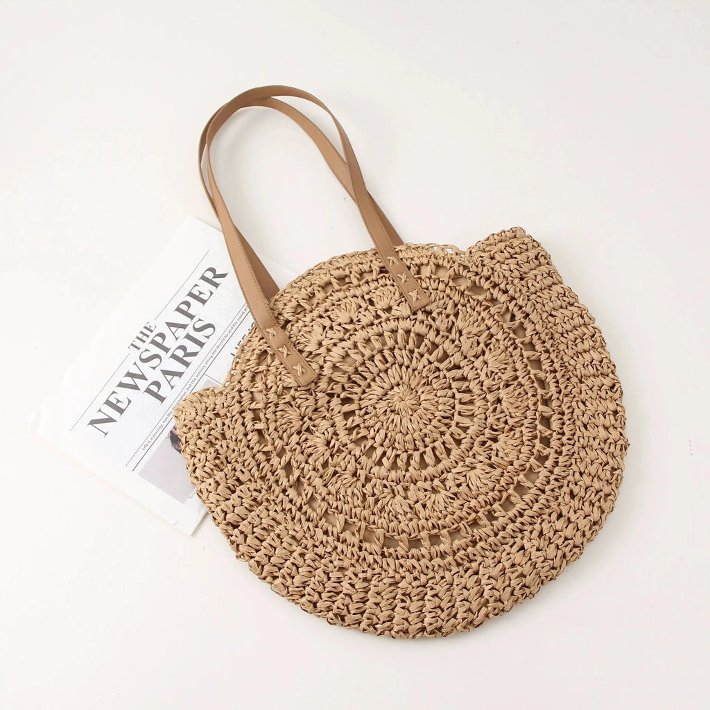 Driftly | Tote Bag Women's Woven Round Shoulder - product photo 4