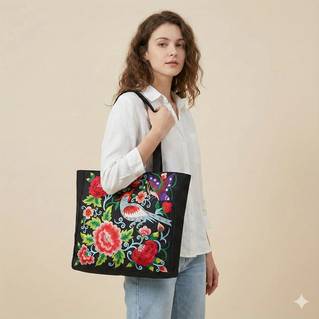 Driftly | Tote Women's Floral Pattern Beach - product photo 12