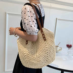 Driftly | Tote Women's Woven Beach Shoulder - product photo 3