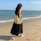 Driftly | Tote Women's Woven Beach Shoulder - product photo 4