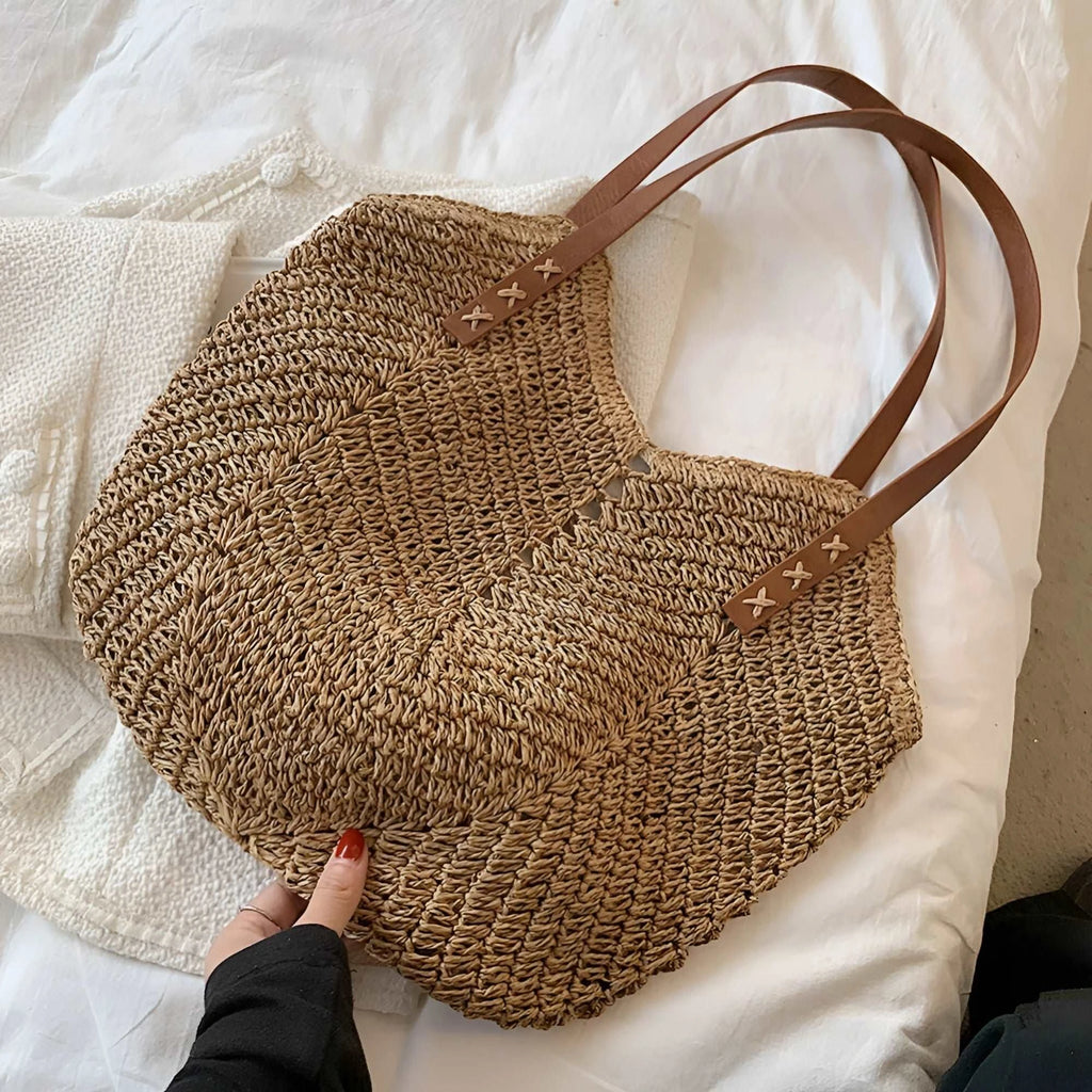 Driftly | Tote Women's Woven Beach Shoulder - product photo 5