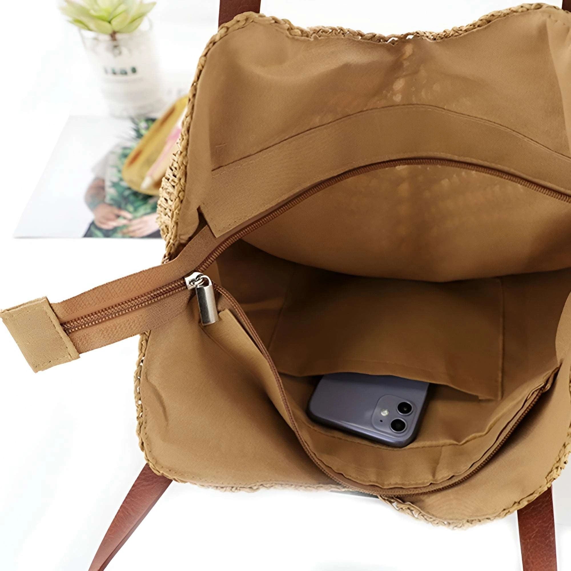 Driftly | Tote Women's Woven Beach Shoulder - product photo 6