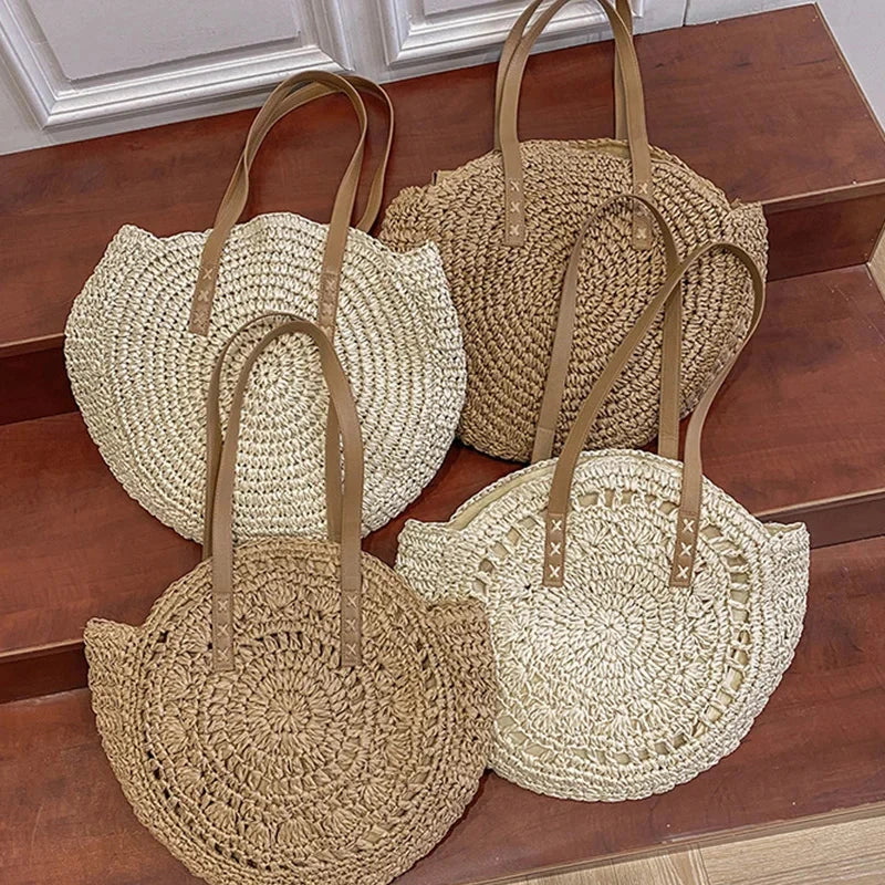 Driftly | Tote Women's Woven Round Beach - product photo 4