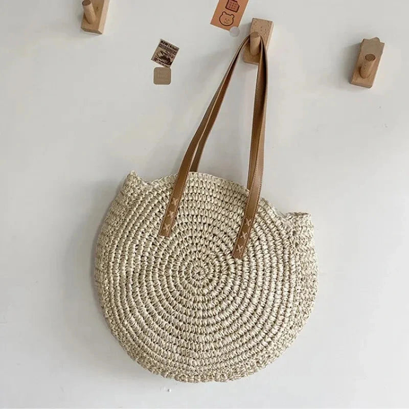 Driftly | Tote Women's Woven Round Beach - product photo 8