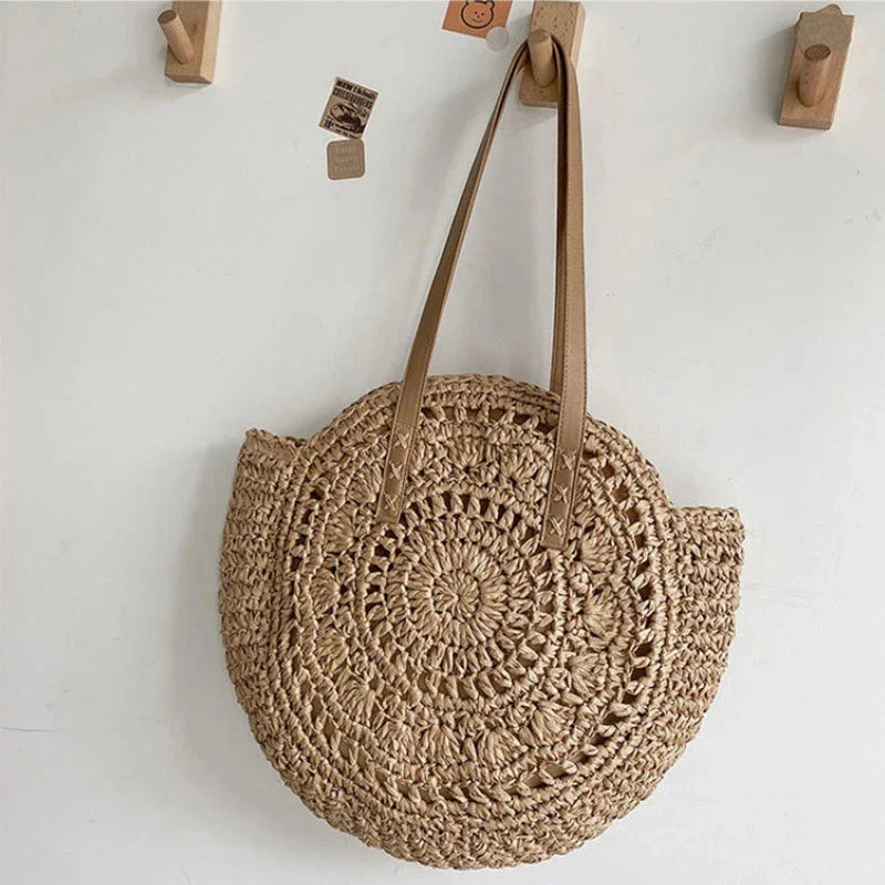 Driftly | Tote Women's Woven Round Beach - product photo 9