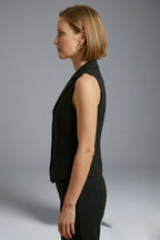 Driftly | Vest Women's Lapel Collar Button-Down - product photo 4