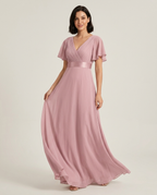 Driftly | Dress Women's Maxi Empire Waist - Chiffon