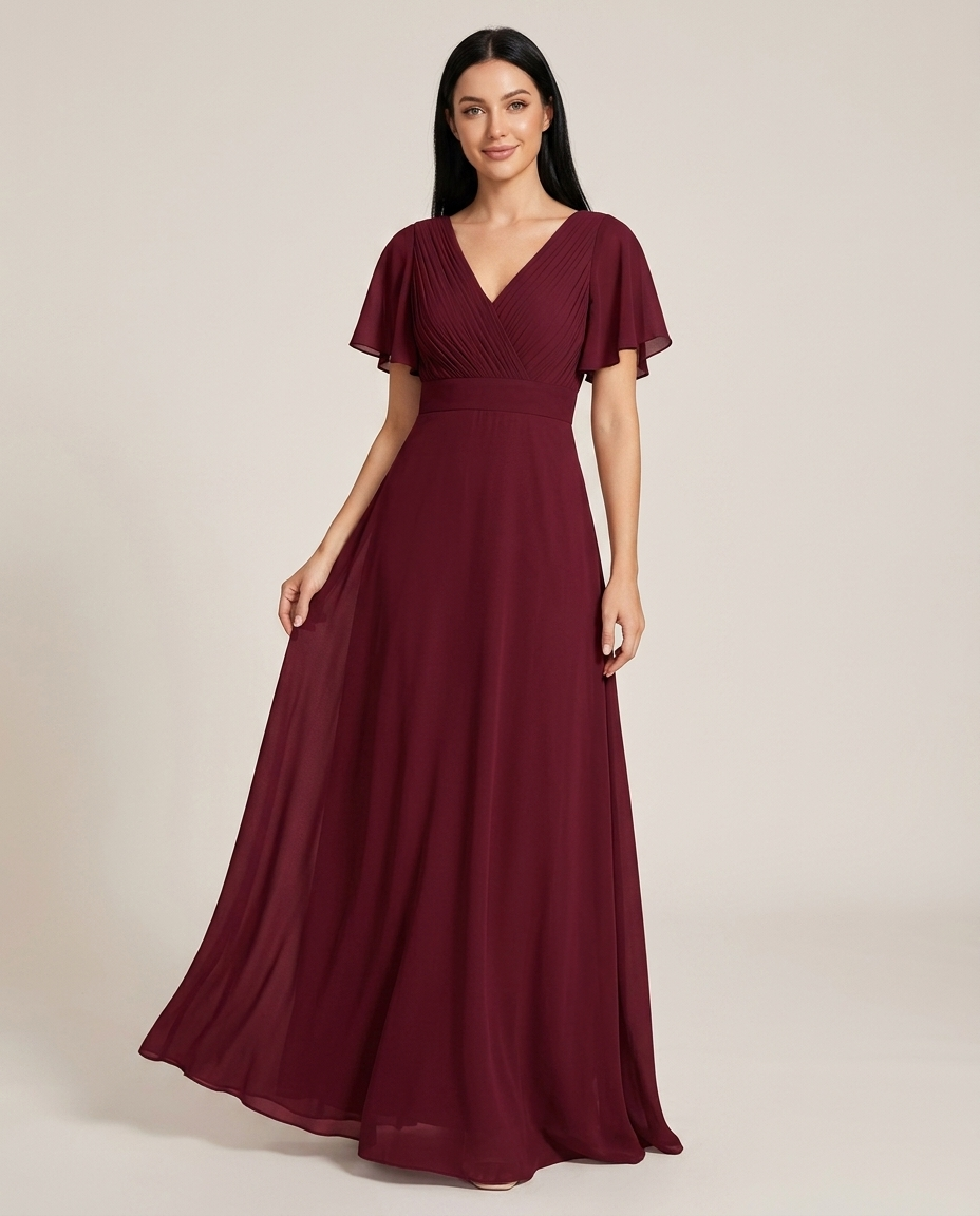 Driftly | Dress Women's Maxi Empire Waist - Chiffon