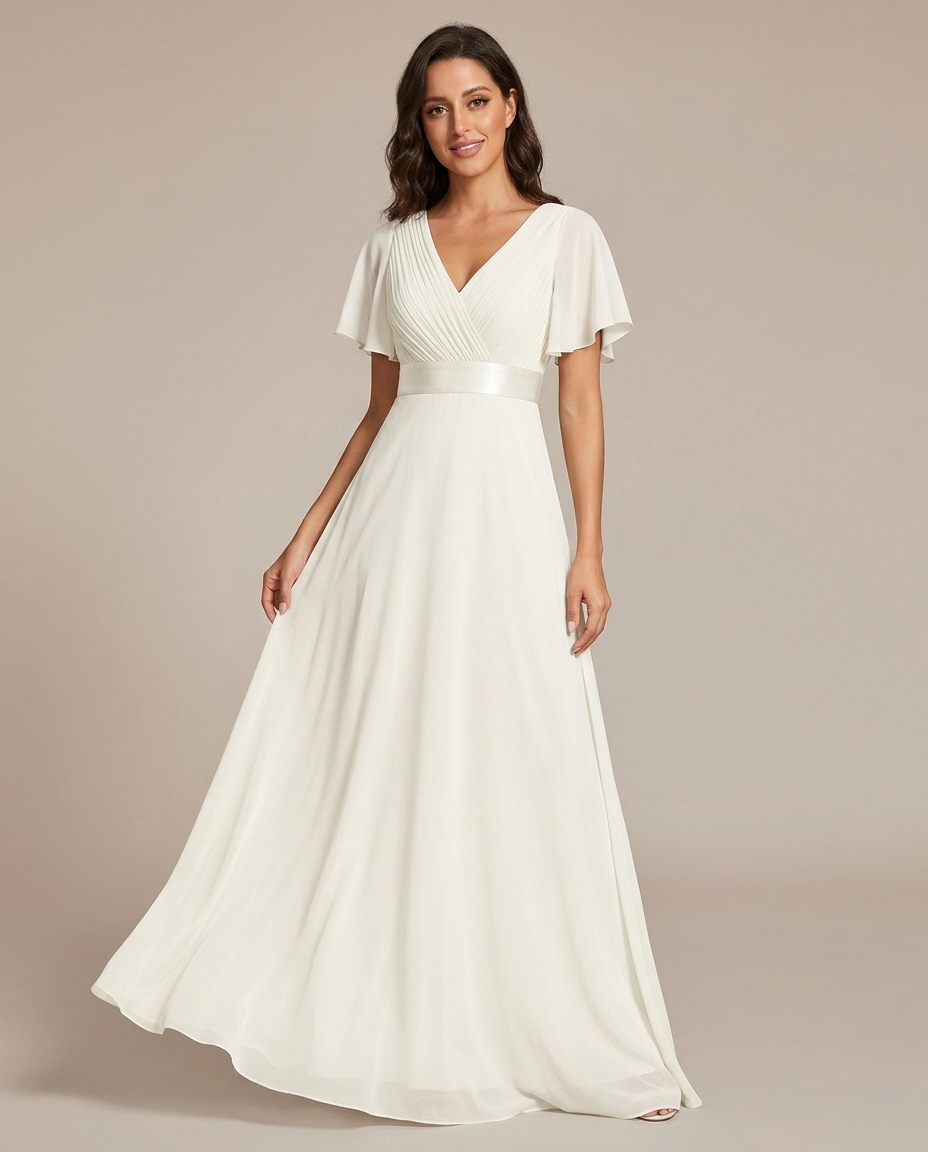 Driftly | Dress Women's Maxi Empire Waist - Chiffon