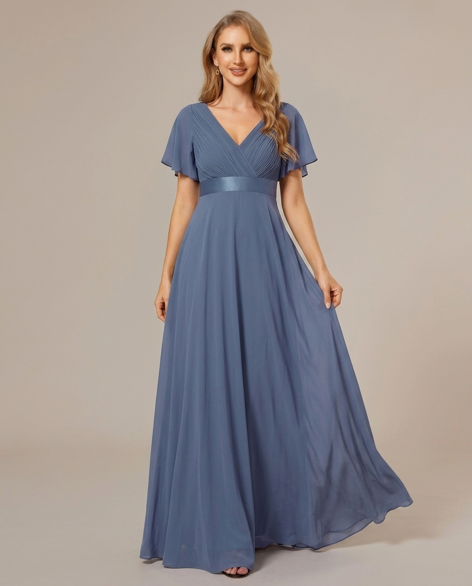 Driftly | Dress Women's Maxi Empire Waist - Chiffon