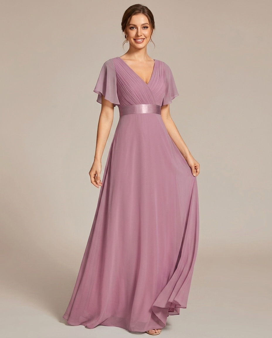 Driftly | Dress Women's Maxi Empire Waist - Chiffon