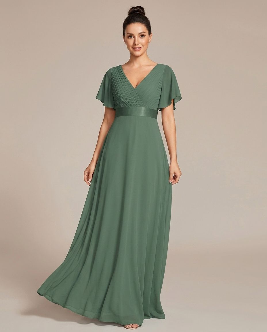 Driftly | Dress Women's Maxi Empire Waist - Chiffon