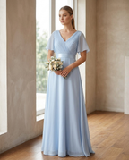 Driftly | Dress Women's Maxi Empire Waist - Chiffon