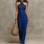 Driftly | Dress Women's Bohemian Halter Linen - Linen