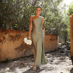 Driftly | Dress Women's Maxi One-Shoulder - Satin