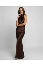Driftly | Dress Women's Maxi Halterneck - Satin