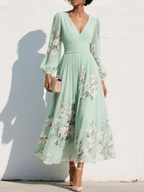 Driftly | Dress Women's Midi Floral Print - Viscose