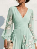Driftly | Dress Women's Midi Floral Print - Viscose