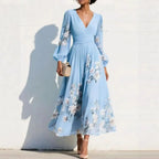 Driftly | Dress Women's Midi Floral Print - Viscose