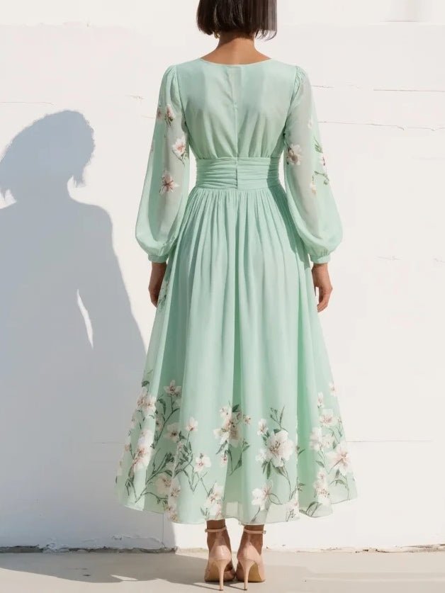 Driftly | Dress Women's Midi Floral Print - Viscose
