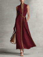 Driftly | Dress Women's Midi - Linen