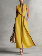 Driftly | Dress Women's Midi - Linen