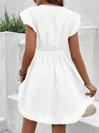 Driftly | Dress Women's Summer V-Neck Flared Mini - Lace