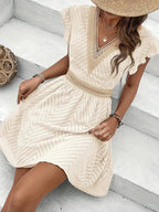 Driftly | Dress Women's Summer V-Neck Flared Mini - Lace
